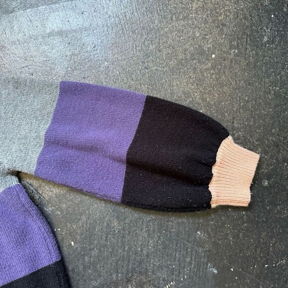 Elodie Women’s Striped Sweater Size Large Acrylic Blend Colorful Stretch Preppy - Picture 4 of 10